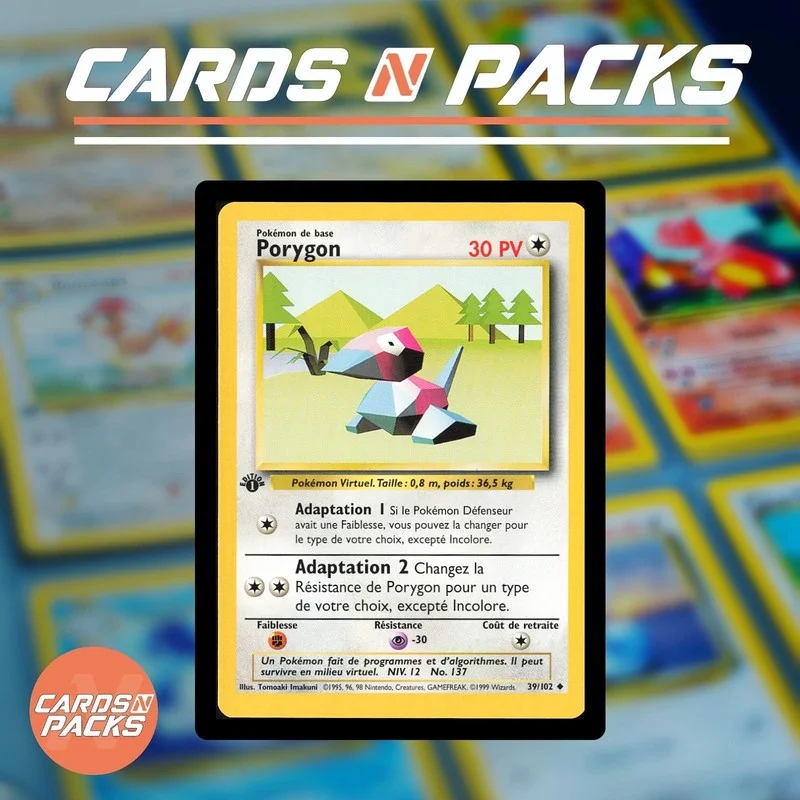 Porygon 39/102 Set de Base - Cards N Packs