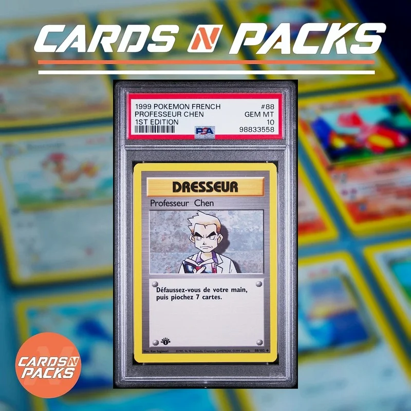 Karta Pokémon Profesor Oak 88/102 Zestaw Podstawowy 1. Edycja - Cards N Packs