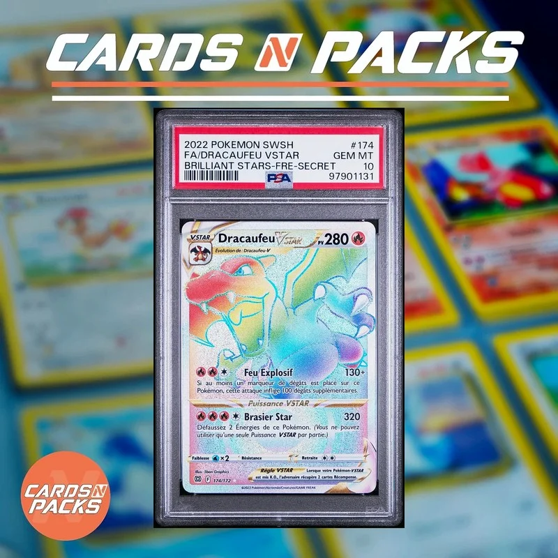 Dracaufeu-VSTAR 174/172 Stars Etincelantes - Cards N Packs