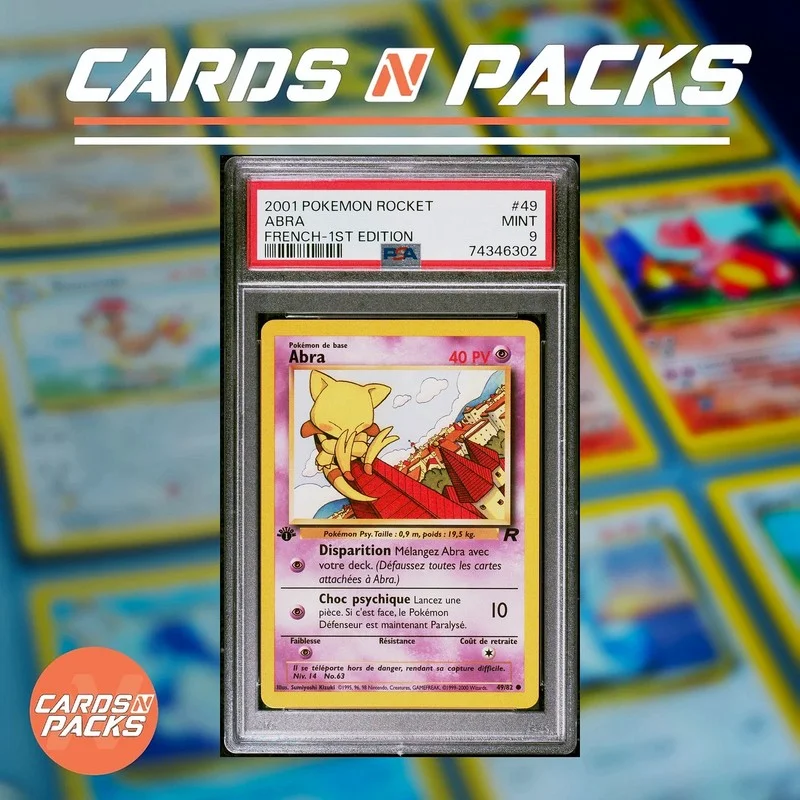 Abra 49/82 Team Rocket 1st Edition - Pokémon TCG Card - Cards N Packs