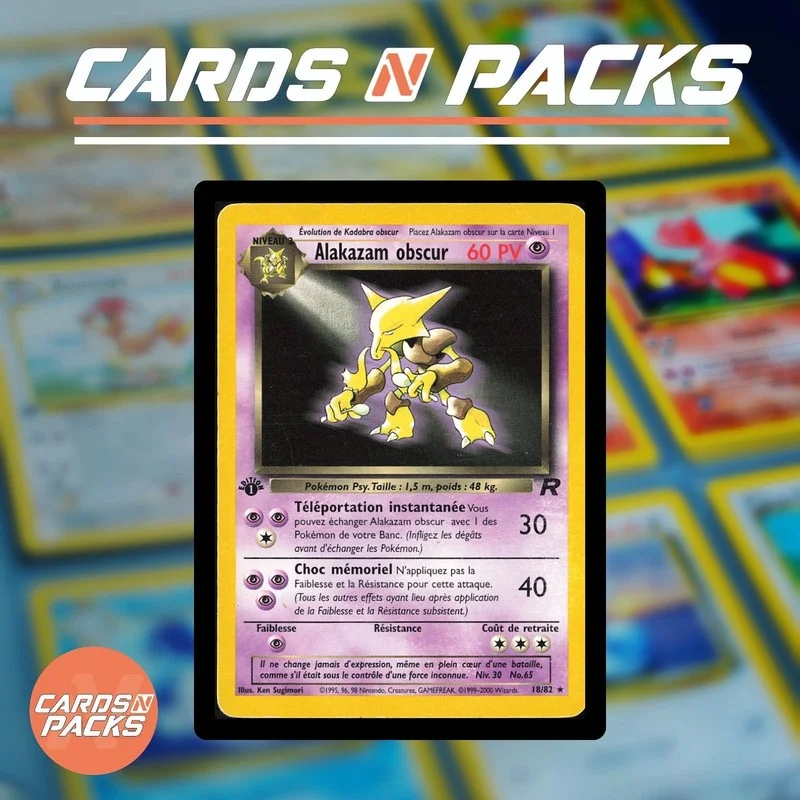 Pokémon Card Dark Alakazam 18/82 Holo - Team Rocket (1st Edition) - Cards N Packs