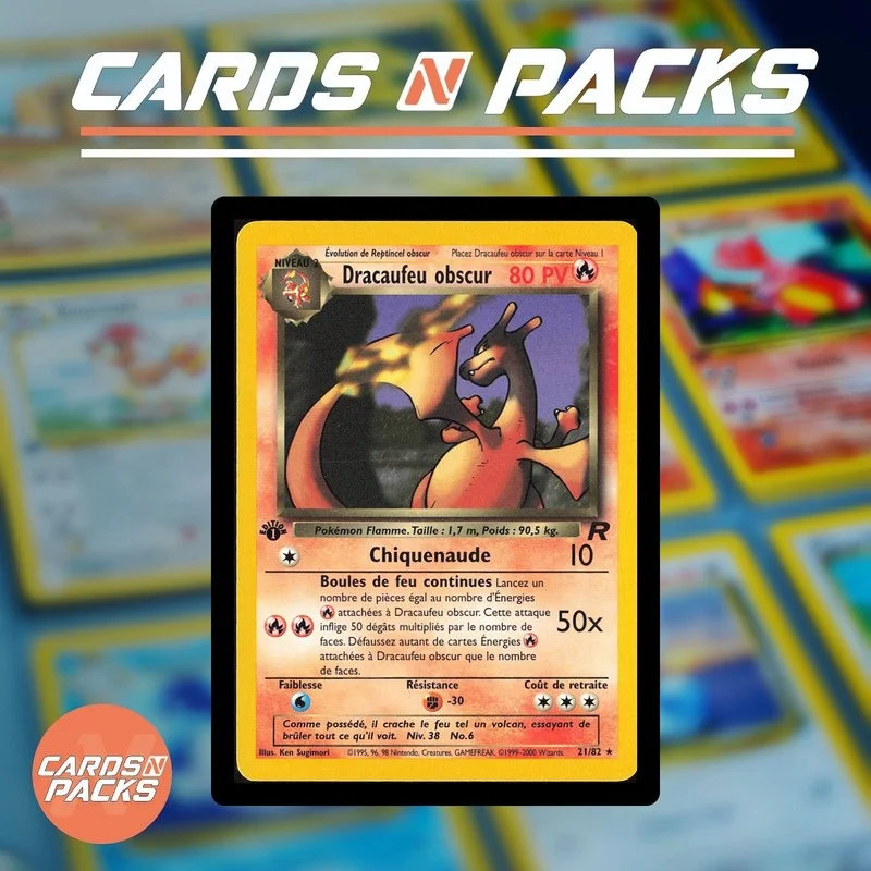Dracaufeu 21/82 Team Rocket - Cards N Packs