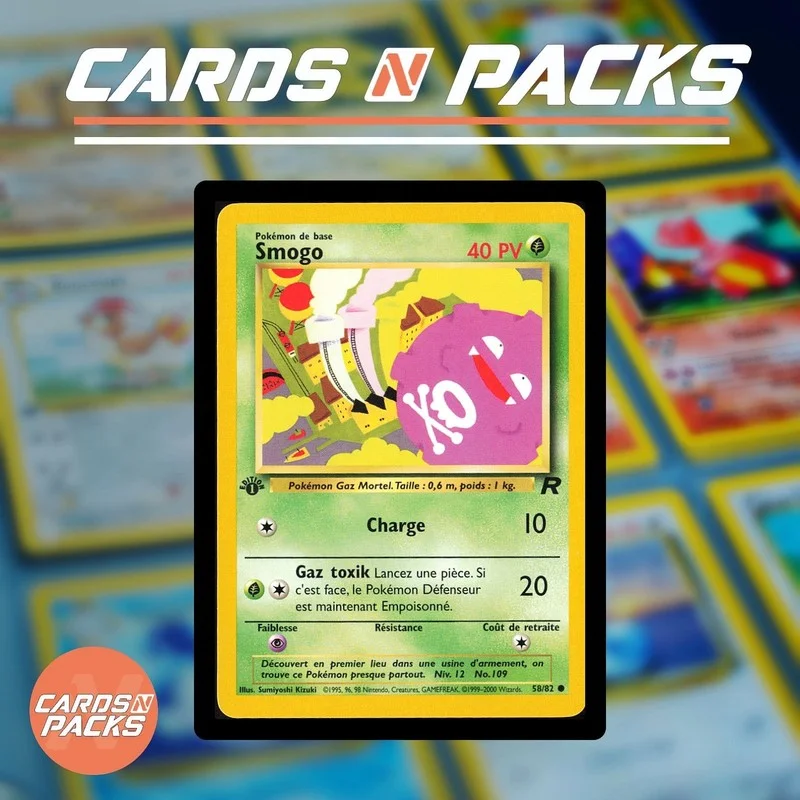 Carte Pokémon Smogo 58/82 Team Rocket Edition 1 - Cards N Packs
